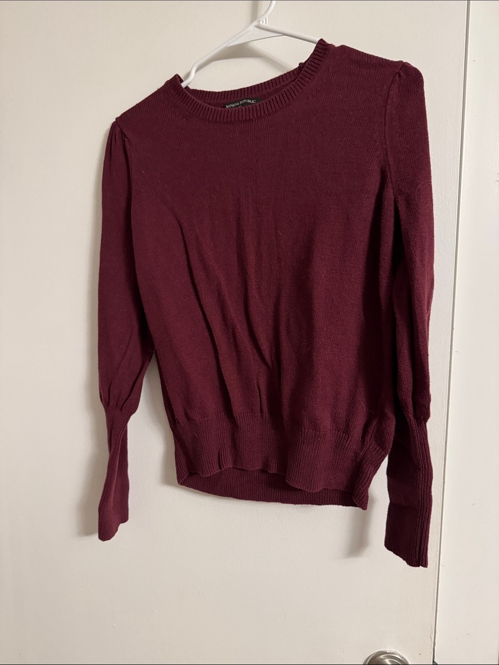 Banana Republic Burgundy Crewneck Sweater